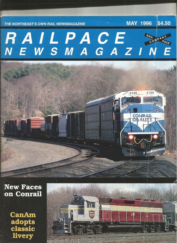 Railpace Newsmagazine Sept 1996  UPPER MONOGAHELA RIVER VALLEY PITTSBURGH TRAINS