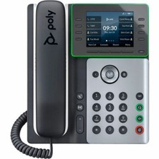 Poly Edge E300 IP Phone   PoE-Enabled   HD Voice   Sleek Design 82M92AA 