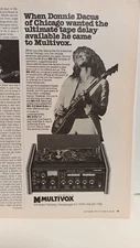 MULTIVOX MULTI ECHO GUITAR EFFECTS DONNIE DACUS   1979  - 10x8- PRINT AD.   t4