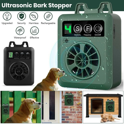 Outdoor Ultrasonic AntiBarking Device Dog Bark Control Sonic Silencer