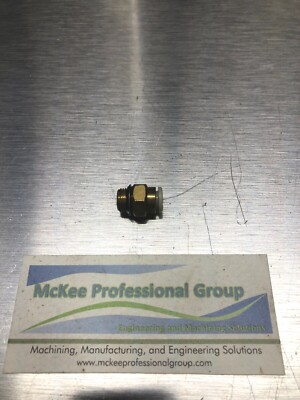 SMC Tube Adapter - 6mm / 1/8'' BSP (Running Thread w/ Gasket)