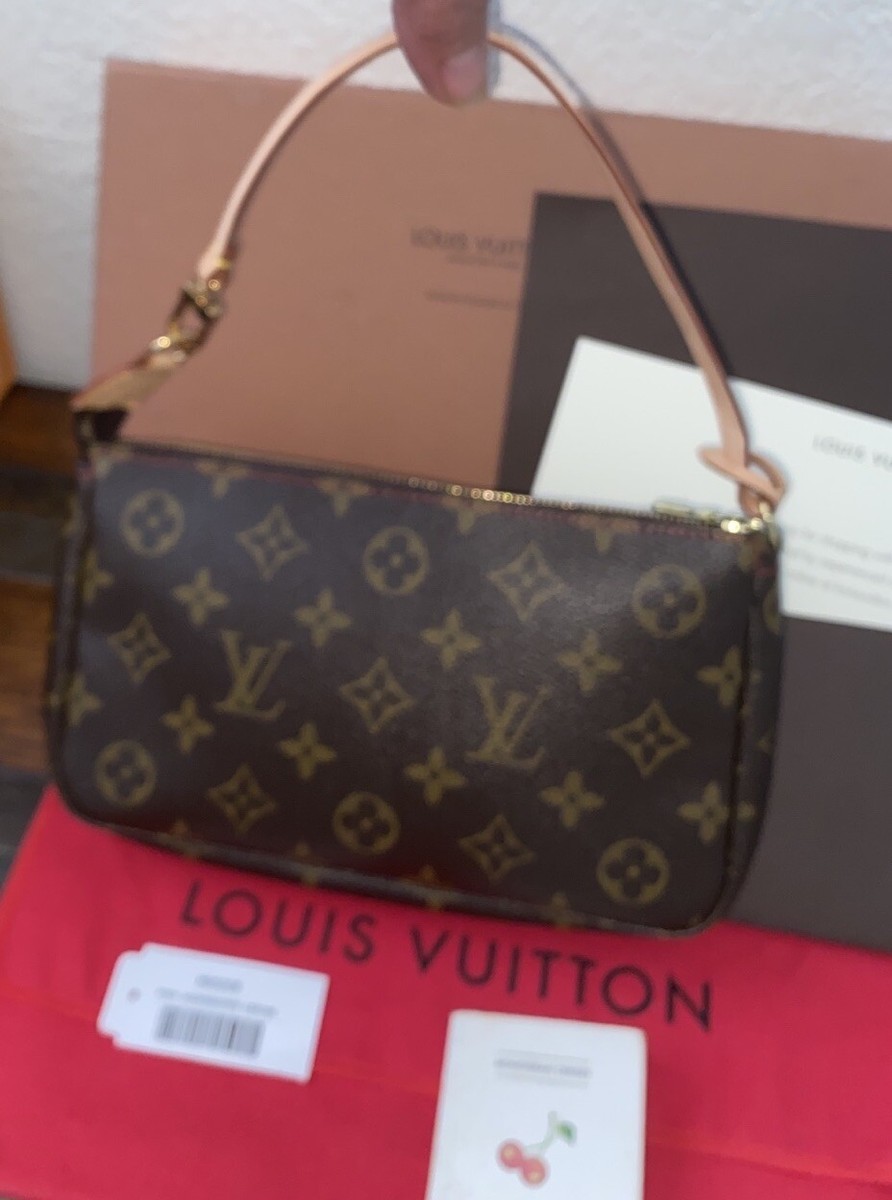 LOUIS VUITTON Monogram Cerises Cherries Pochette Accessoires Pouch