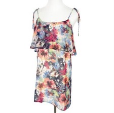 Lulus Floral Mini Dress Women’s Size Small Colorful Beach