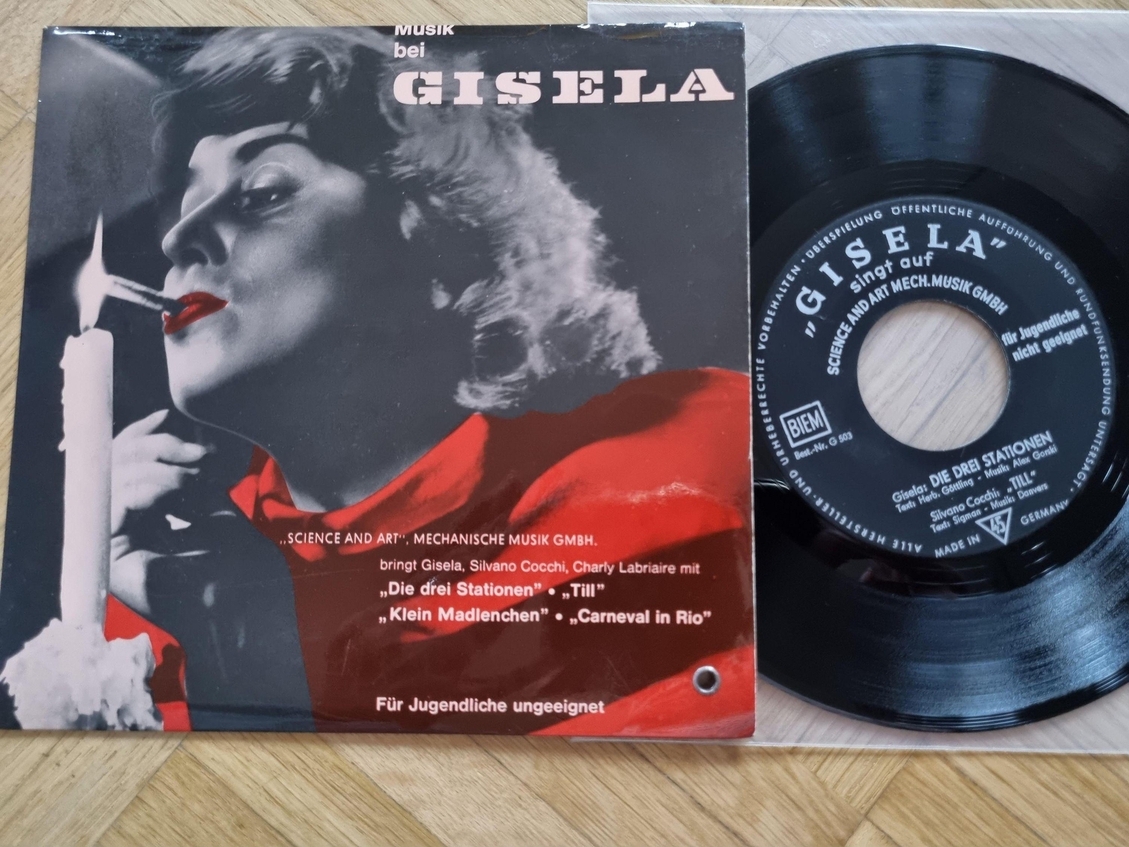 7"" Single Gisela - Musik bei Gisela/ Die drei Stationen Vinyl EP Germany
