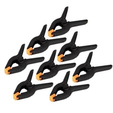 12 X 3.5" Spring Clamps Set Plastic Quick Grip Hold Stall Market Clips