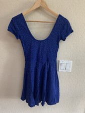 Sparkle & Fade Blue Knit Dress S
