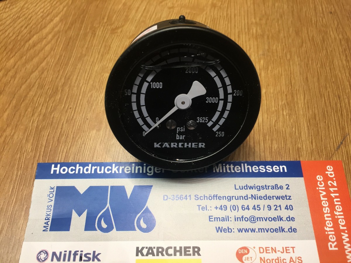 Kärcher® Manometer 0 bis 300 bar für Hochdruckreiniger HDS 551, C, HD 5, HD 6, HD 7, HD 799, HD 855, HD 895, 6.421-349.3 günstig online kaufen