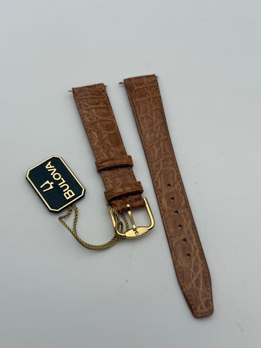 Bulova 16Mm Strap With Buckle And Tag