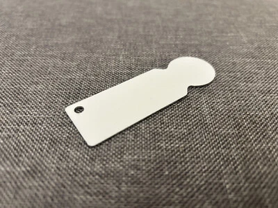MARKENLOS Einkaufswagenlöser Sublimation Rohling Aluminium Weiß beidseitig bedruckbar