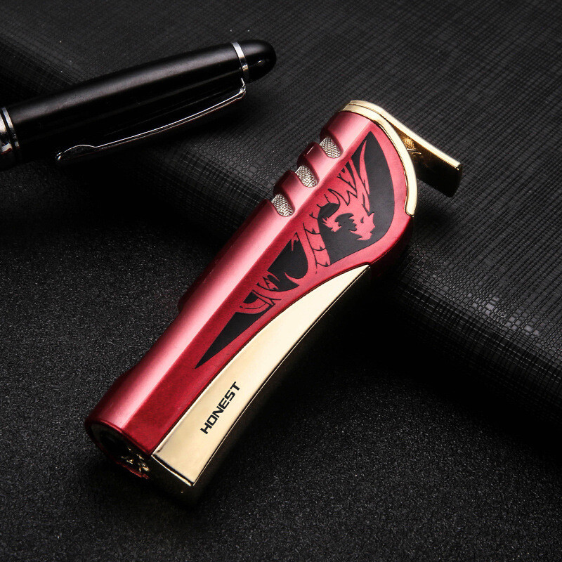 Men's Creative Dragon Flame Single Jet Cigar/Cigarette Tobac