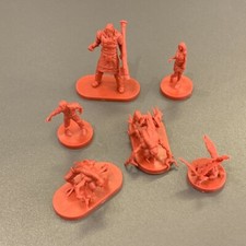 LOT 5 RED Miniature For Dungeons Dragon D D DD Figures Board game GIFT TOY KID