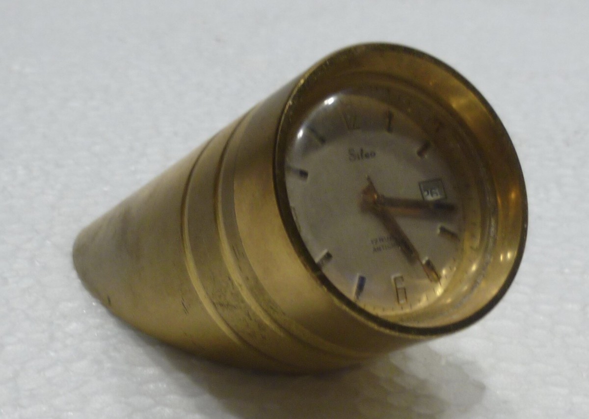 Horloge De Bureau / Montre De Table Henkel à 17 Rubis - Occasion, En Panne Mais Bon état Général
