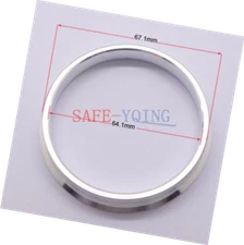 4pcs High Quality Aluminum Alloy Wheel Spacer Hub Centric Rings 67.1OD to 64.1ID
