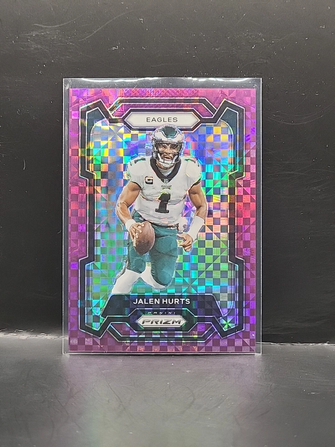 2023 Panini Prizm - Purple Power Prizm #244 Jalen Hurts /49