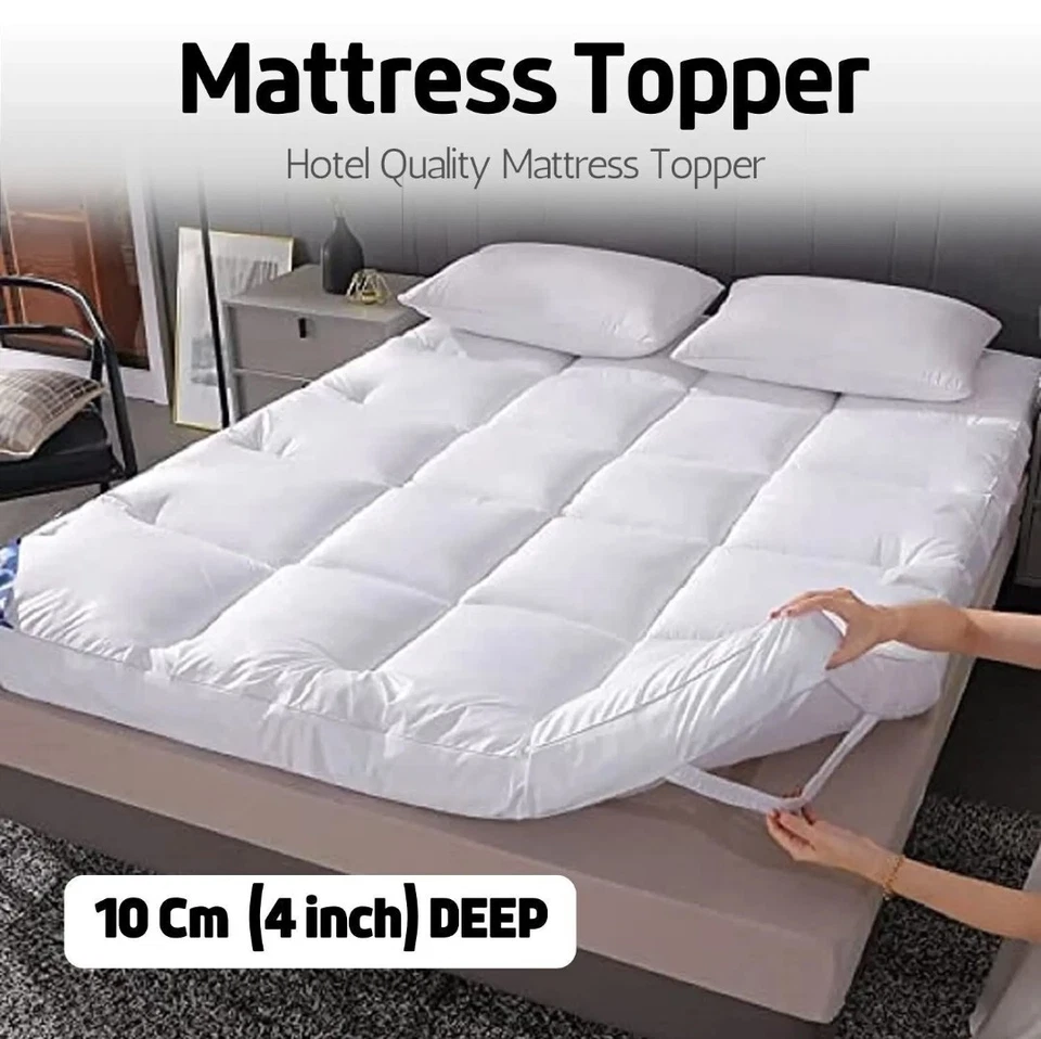 COMFY HOME Hotel Quality Mattress Topper Upto 10cm Soft Deep Thick Single Double King Size