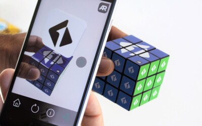 New First Tech Credit Union Rubik s Cube 3X3 with Augmented Reality Sealed V1