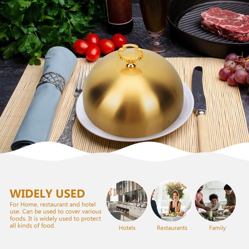 Oil-proof Food Cover Home Stainless Steel Steak Cover Meal Cover Household - Picture 13 of 19