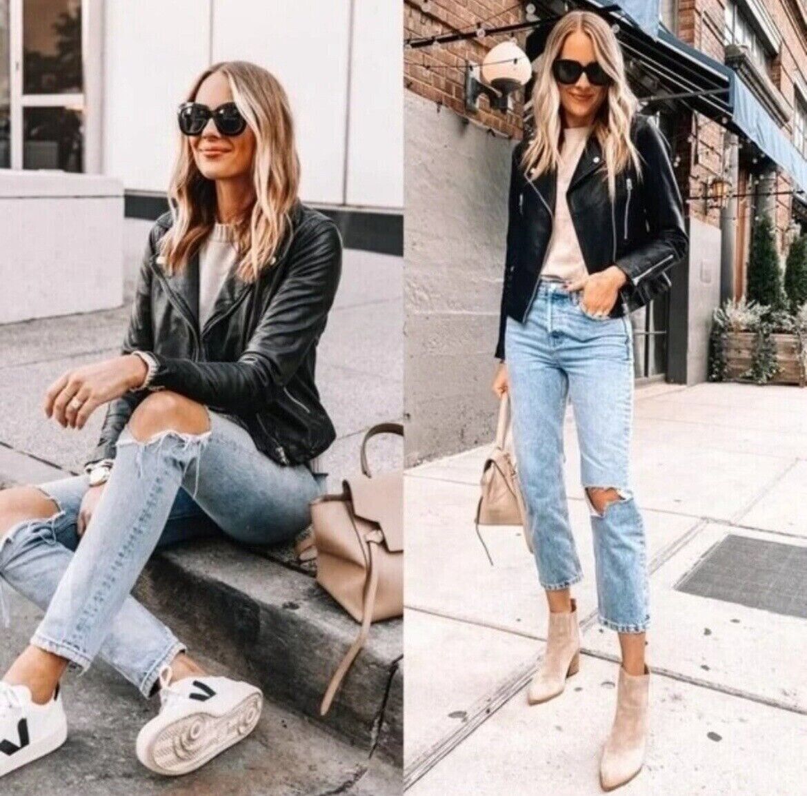 NEW MADEWELL TRUE BLACK WASHED LEATHER MOTORCYCLE JACKET NEW MADEWELL TRUE BLACK WASHED LEATHER MOTORCYCLE JACKET