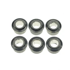 Brass Vintage to Modern 10mm Guitar Tuner Conversion Bushings Nuts Relic Nickel