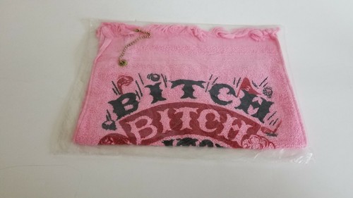 Bitch Bitch Bitch Golf Towel Humorous Novelty USA Sealed New Pink NOS Vintage - Picture 2 of 4