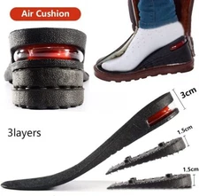 Height Increase Insoles Men Women Invisible Heel Lift Taller Shoe Inserts Pad US