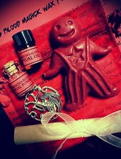 Dragon’s Blood Magick Wax Spell Poppet Doll Handmade, Witchcraft, Hoodoo, Wicca