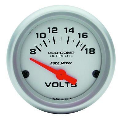 Auto Meter Voltmeter Gauge 3592; Sport-Comp 8-18 volts 2-5/8" Electrical