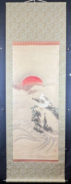 HAWK HANGER SCROLL JAPANESE PAINTING JAPAN Sunrise Art Wave
