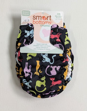 NWT Smart Bottoms Dream Daiper 2.0 Organic Cloth 10-35lbs Cats