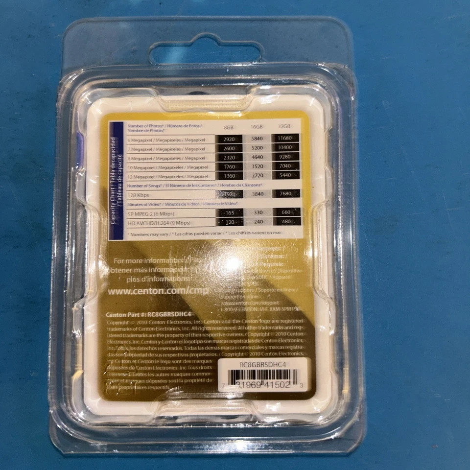 Centon 8GB SD/HC Flash Memory Cards Class 4 - Image 2 of 2