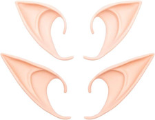 GREAT LUCKY Cosplay Fairy Pixie Elf Ears - Soft Pointed Tips Anime Party Dress u