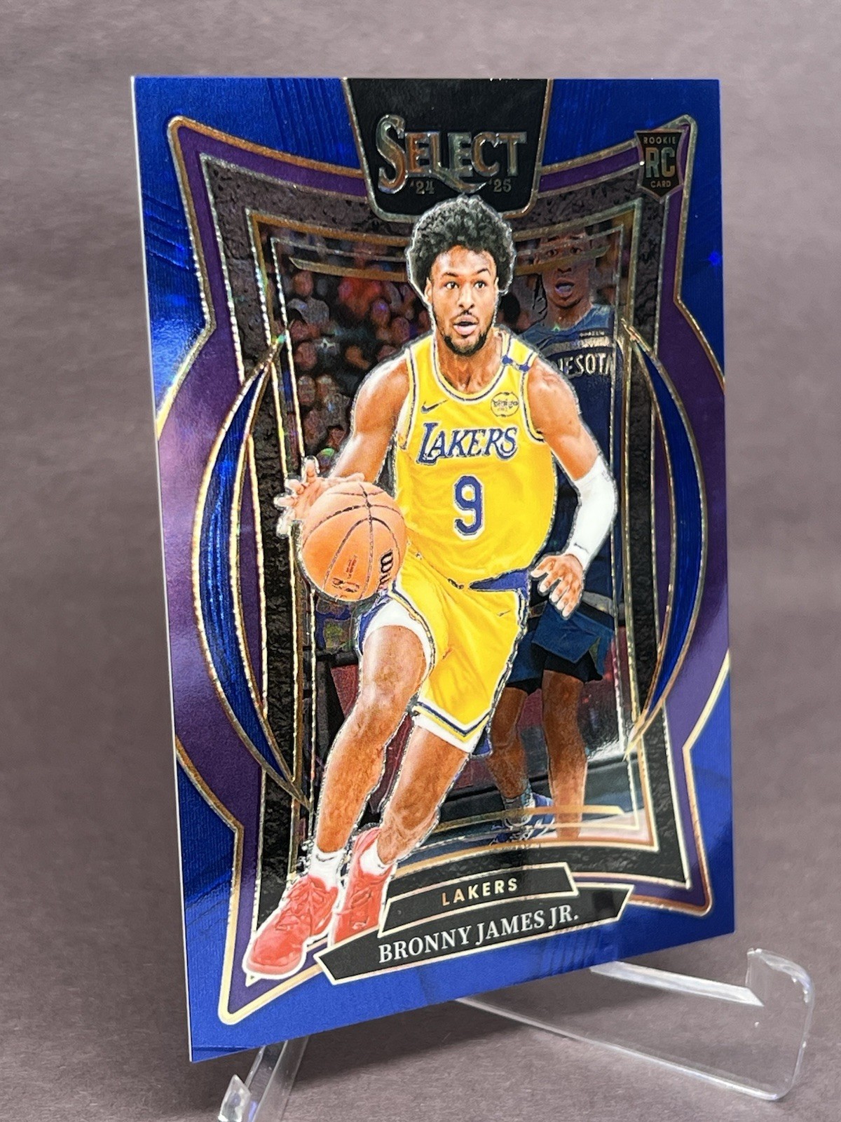 2024-25 Panini Select - Concourse Bronny James #90 Blue (RC) Prizm /20 - Clean