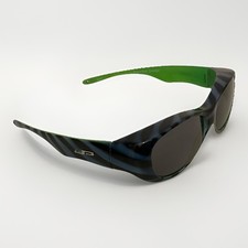 Jonathan Paul Fitover Sunglasses Tiger Stripe Blue with Green Polarvue grey