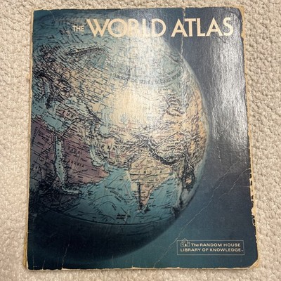 Vintage Maps By Hammond Color Atlas of the World BOOK 1982 Random House
