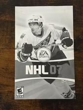 NHL 07 (Sony PlayStation 2, 2006) PS2 AUTHENTIC MANUAL ONLY