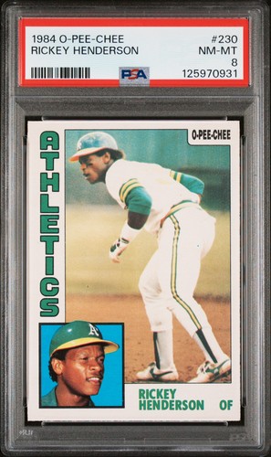 Rickey Henderson #230 1984 O Pee Chee card