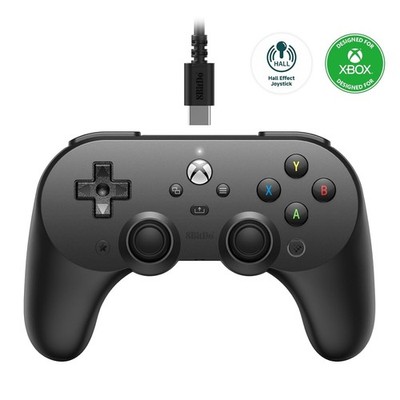 8Bitdo Pro 2 Wired Controller for Xbox, Hall Effect Joysticks and Hall Trigge...