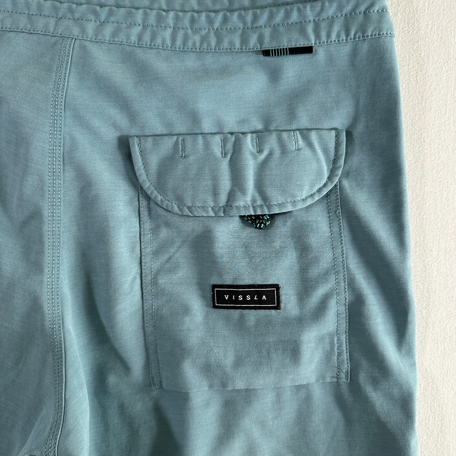 Vissla Mens Solid Sets Light Blue Boardshorts Upc… - image 8