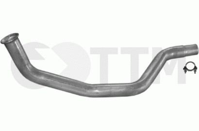 Tuyau avant pour Peugeot J5 Bus 2.5 D 74cV 1982-1994 en acier standard