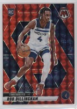 2024-25 Panini Mosaic Rookies Red Mosaic Prizm Rob Dillingham #218 11nu
