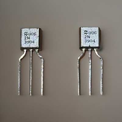 6 Stück - 2N3904 - National Semi - TO-92 - DIY Audio Vintage NOS
