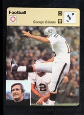 1977-79 Sportscasters Series 02 Lausanne Printed in Japan George Blanda HOF 10ou