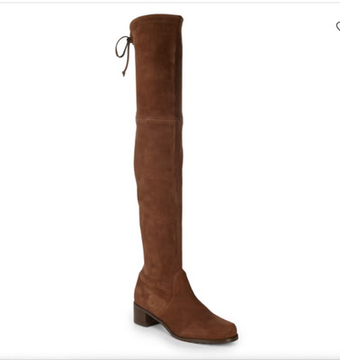 Stuart Weitzman Women's midland / walnut Suede Over the Knee Boot 7.5 M