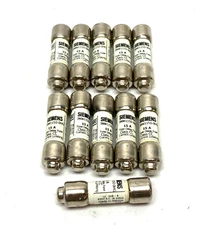 Siemens 3NW1150-0HG SENTRON Cylindrical Fuse, 15A, Slow-Blow, LOT OF 11