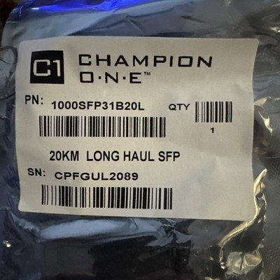 SFP Single Fiber 20km 1000SFP31B20L Optical Transceiver