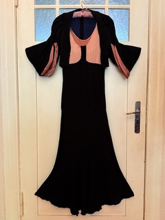 Antikes Vintage Abendkleid Kleid/Set 1930er (20s 30s 40s 50s 1920 1940 1950)