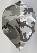 Heavy Duty Light Gray Camouflage Standard Dart Flights