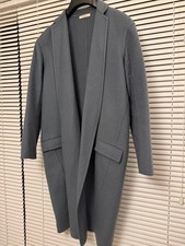 Celine Phoebe Philo Egg Crombie Coat 100 Cashmere Orage Blue Size 34 Rare
