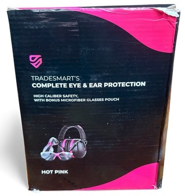 TRADESMART S Complete Eye & Ear Protection EM-5002B -Hot Pink