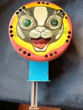 Black Cat Tin Litho Sparkler Spinner Noise Maker